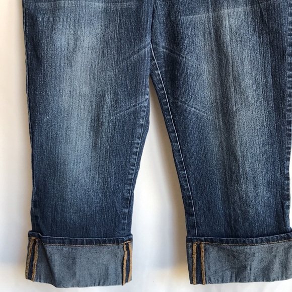 Phat Fashions Silver Label rolled capris with cat on back pocket, size 16 - Picture 3 of 12